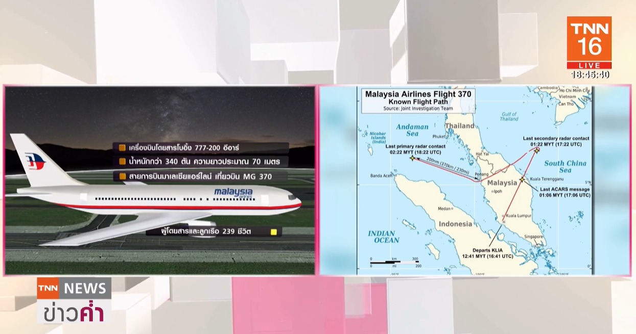 ไขปริศนา 7 ปี เที่ยวบิน MH370 หายปริศนา