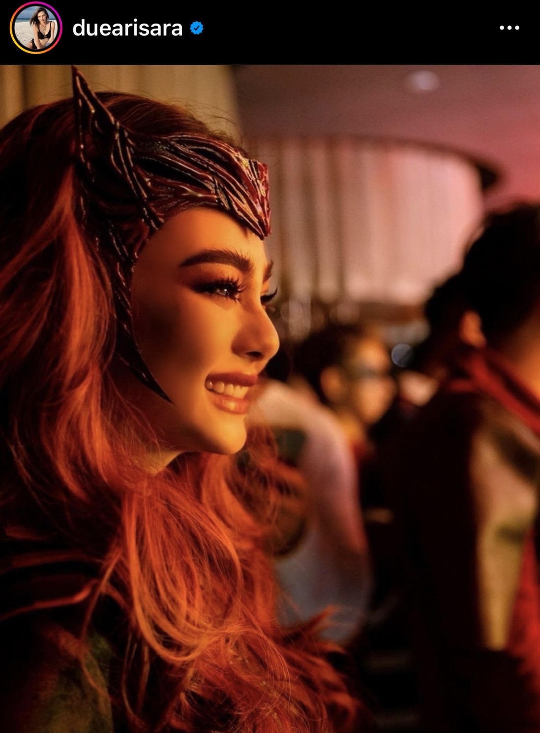 ดิว อริสรา แปลงโฉมเป็น Scarlet Witch รวมงานปาร์ตี้วันเกิด 