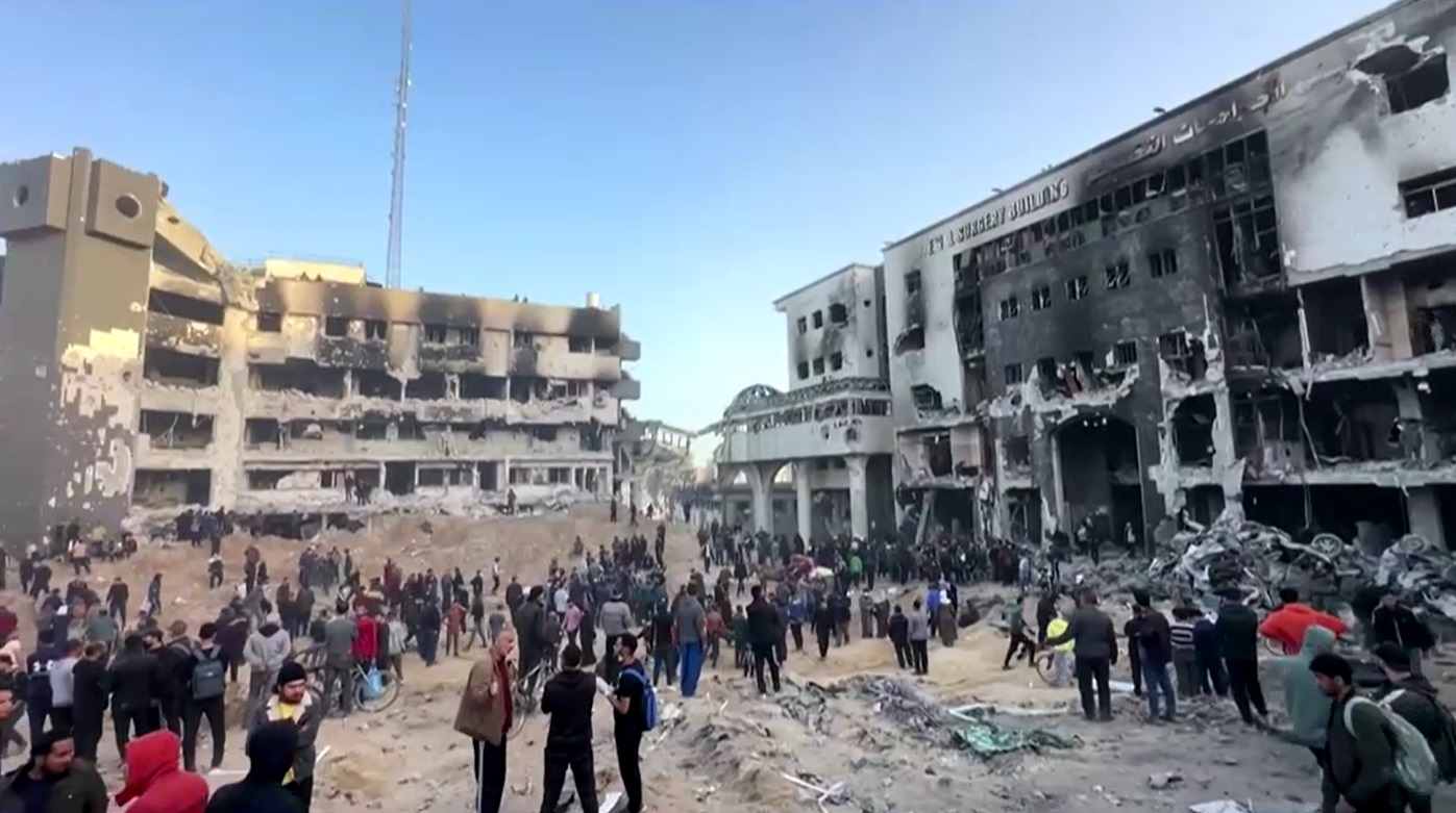  WHO เผยภาพซากความเสียหาย รพ.อัลชีฟา หลังอิสราเอลบุกจู่โจม 2 สัปดาห์