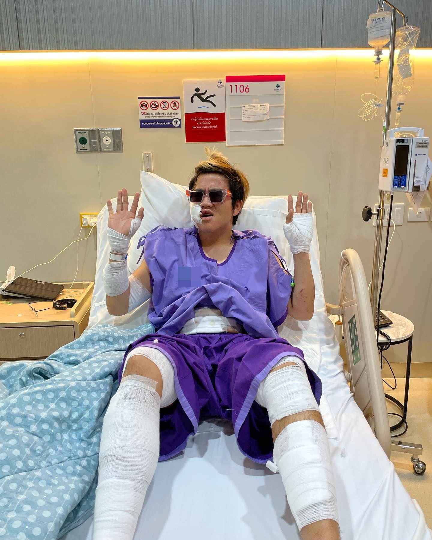 หวิดดับ! แบงค์ปิ ยูทูปเบอร์ชื่อดัง เกิดอุบัตเหตุดังอัดอากาศระเบิดใส่ 