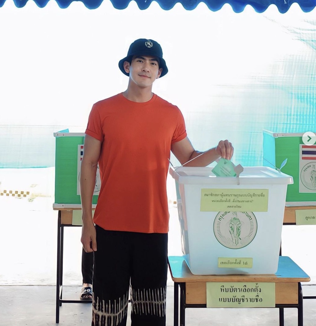 เลือกตั้ง 2566 ประมวลภาพ คนบันเทิง ไปใช้สิทธิเลือกตั้งช่วงเช้า