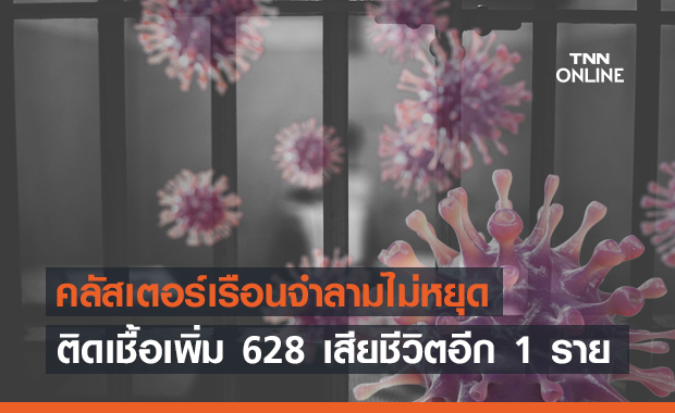 พบผู้ต้องขังติดเชื้อโควิดเพิ่ม 628 ราย เสียชีวิตอีก 1 ราย