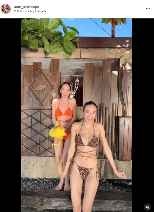 เช็คอินความแซ่บ!! อั้ม พัชราภา อวดบิกินีตัวจิ๋ว เซ็กซี่เกินต้าน