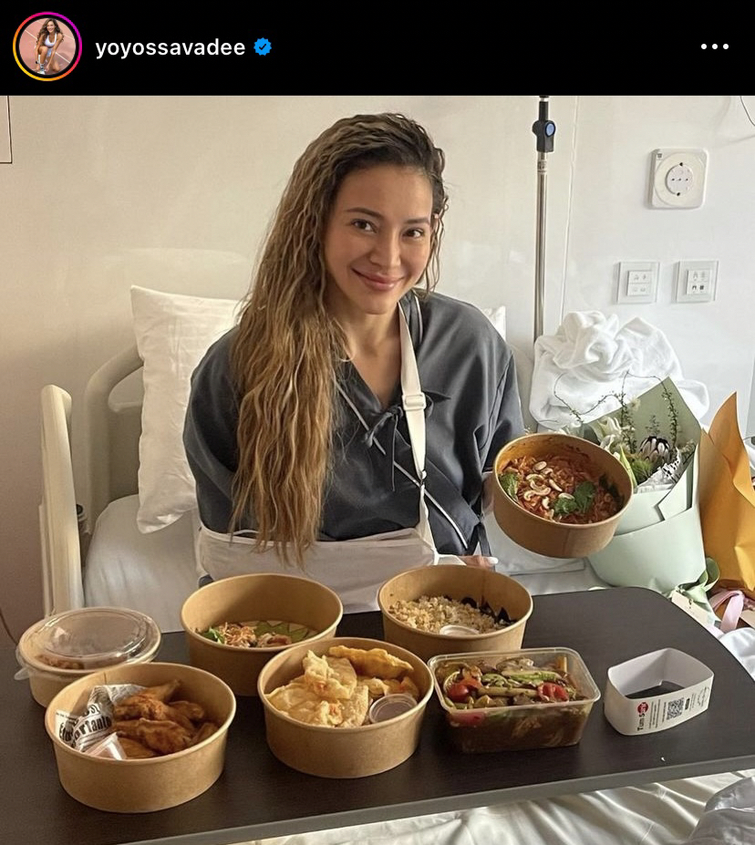 โย ยศวดี กลับบ้านได้แล้ว! หลังจากไหล่หลุดในระหว่างการแข่งขัน