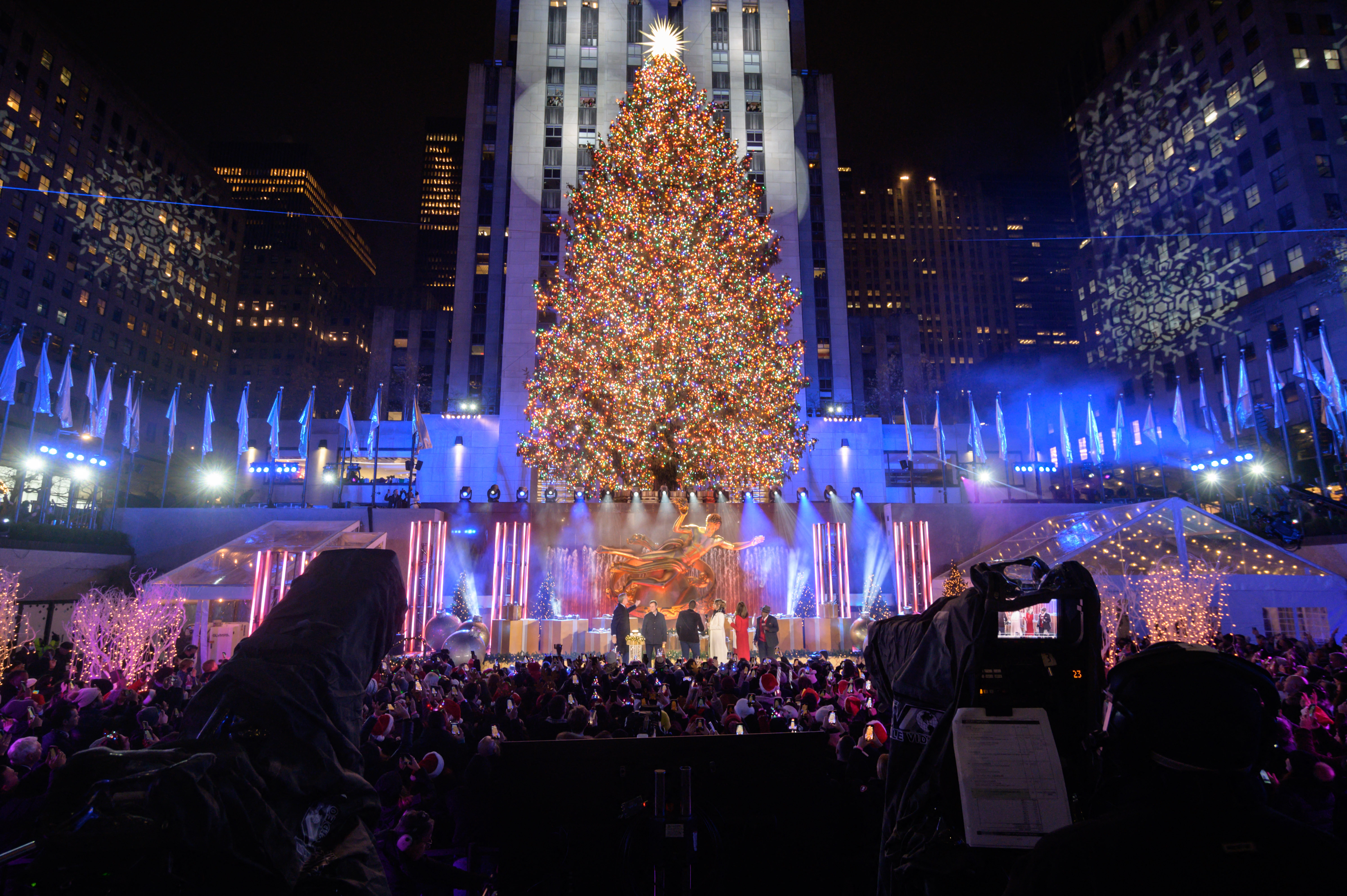 นิวยอร์กประดับไฟต้นคริสต์มาส เริ่มเทศกาลแห่งความสุข 