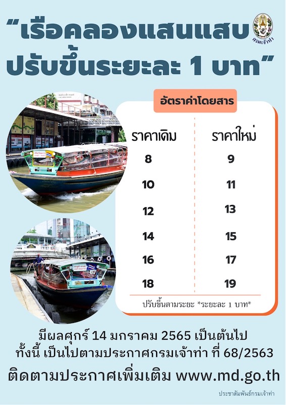 กรมเจ้าท่าไฟเขียวเรือด่วนคลองแสนแสบขึ้นค่าโดยสารหลังแบกต้นทุนอ่วม กรมเจ้าท่าไฟเขียวเรือด่วนคลองแสนแสบขึ้นค่าโดยสารหลังแบกต้นทุนอ่วม