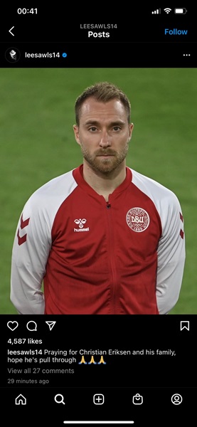 คนบันเทิงร่วม ส่งกำลังใจ คริสเตียน อีริคเซ่น วูบคาสนาม คนบันเทิงร่วม ส่งกำลังใจ คริสเตียน อีริคเซ่น วูบคาสนาม