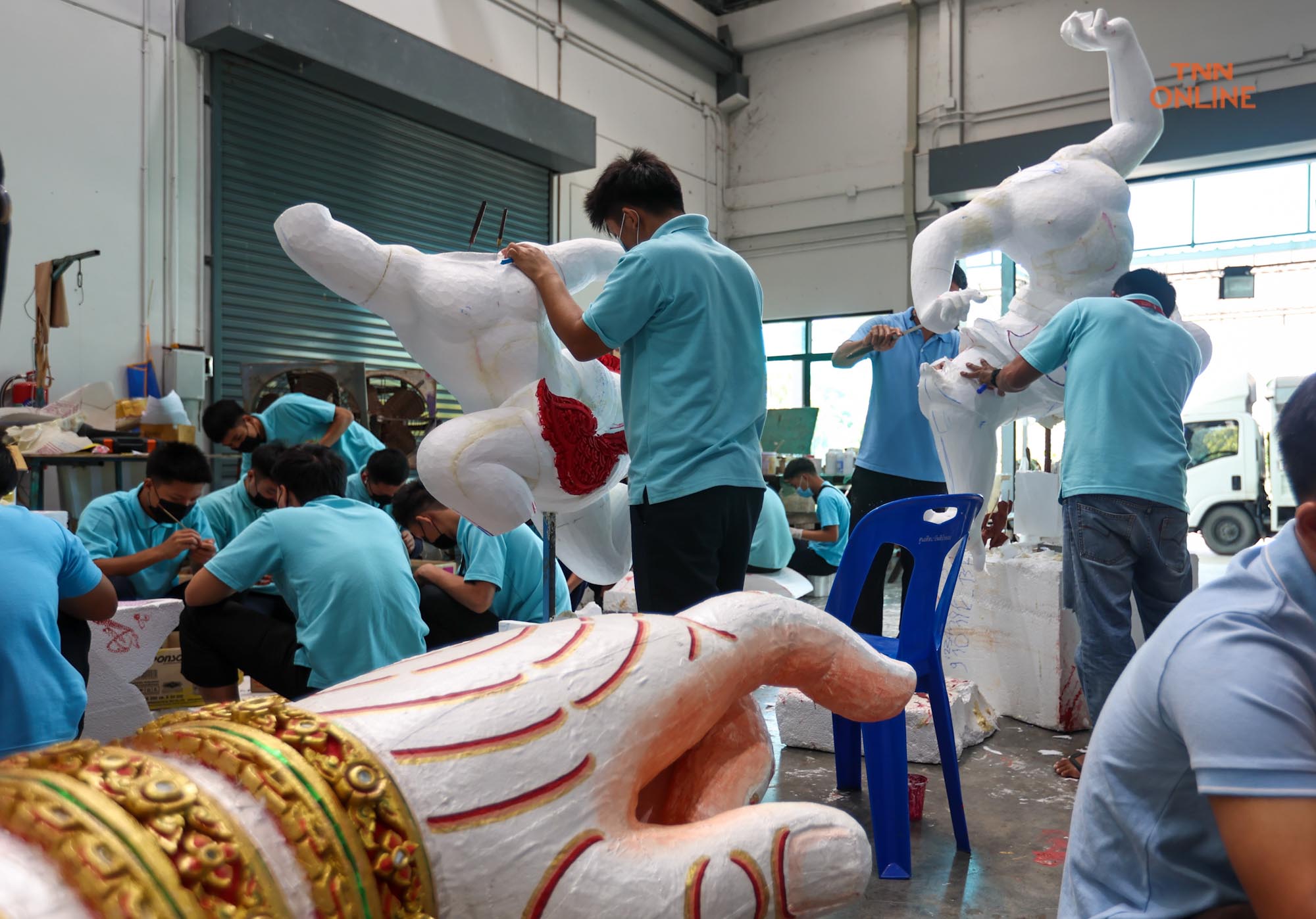 อลังการหุ่นหนุมานยักษ์ คืบหน้างานฉากโขนมูลนิธิส่งเสริมศิลปาชีพฯ อลังการหุ่นหนุมานยักษ์ คืบหน้างานฉากโขนมูลนิธิส่งเสริมศิลปาชีพฯ