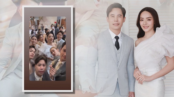 บรรยากาศหมั้น “ปุยฝ้าย - ตาม” สุดเรียบง่ายและงดงาม  (มีคลิป)