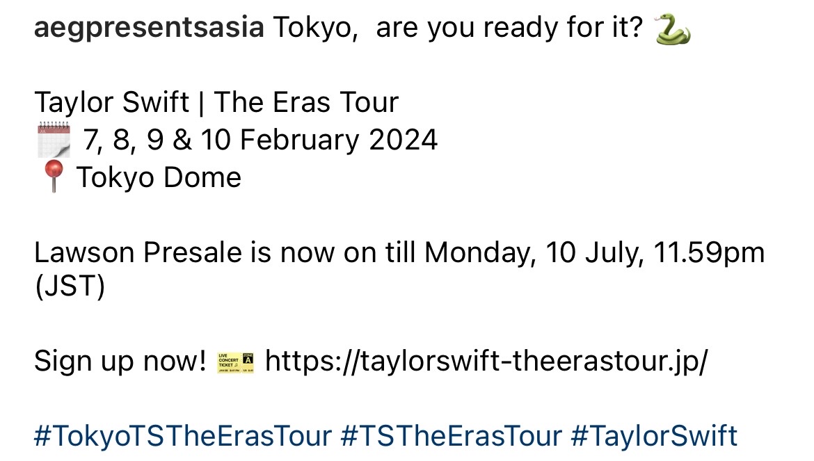 ขายเกลี้ยง!! บัตรคอนเสิร์ต 'เทย์เลอร์ สวิฟต์' รอบพรีเซล 6 โชว์ที่สิงคโปร์ คิวยาวกว่าล้านคิว ขายเกลี้ยง!! บัตรคอนเสิร์ต 'เทย์เลอร์ สวิฟต์' รอบพรีเซล 6 โชว์ที่สิงคโปร์ คิวยาวกว่าล้านคิว