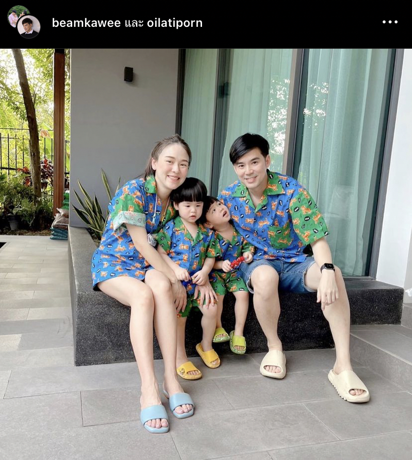 บีม-ออย อัปเดต น้องพีร์-น้องธีร์ เตรียมพร้อมเข้าโรงเรียน