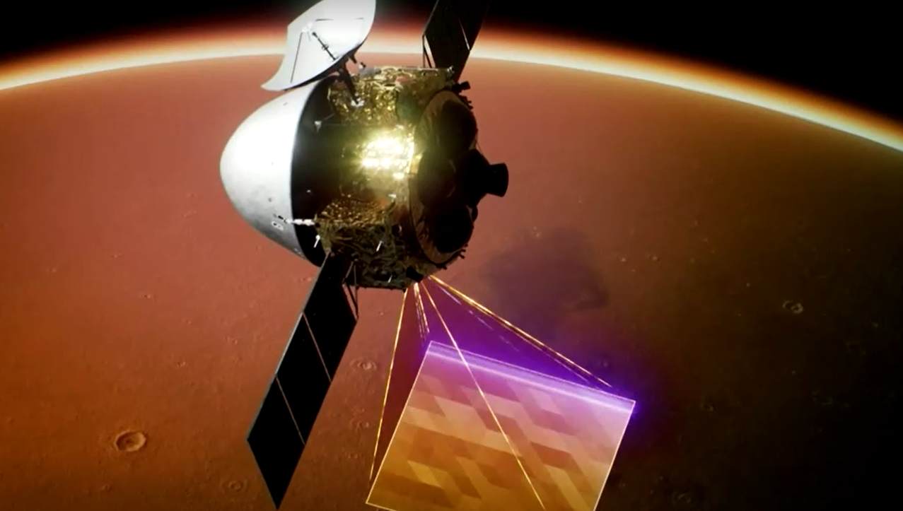 จีนเผยภาพถ่าย ดาวอังคาร ชุดใหม่ฝีมือยานสำรวจอวกาศ เทียนเวิ่น-1 จีนเผยภาพถ่าย ดาวอังคาร ชุดใหม่ฝีมือยานสำรวจอวกาศ เทียนเวิ่น-1