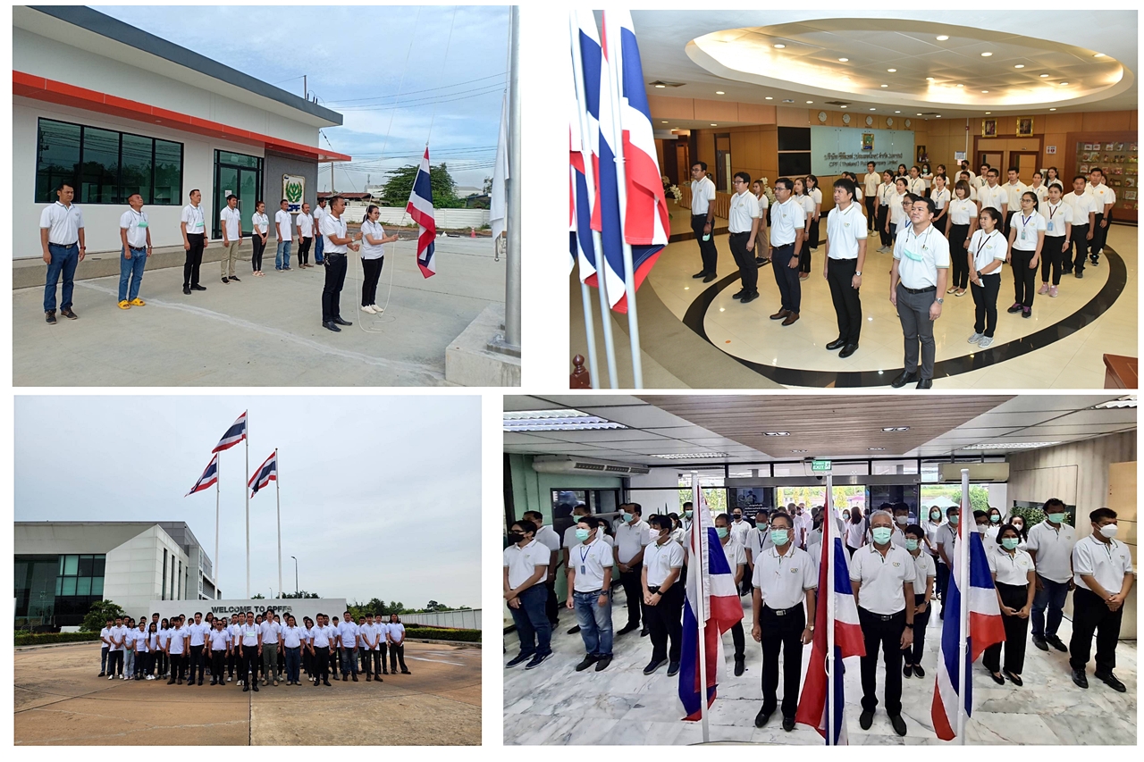 เครือ CP-CPF ทั่วไทย ร่วมใจเคารพธงชาติ “วันพระราชทานธงชาติไทย” ครบรอบ 105 ปี เครือ CP-CPF ทั่วไทย ร่วมใจเคารพธงชาติ “วันพระราชทานธงชาติไทย” ครบรอบ 105 ปี