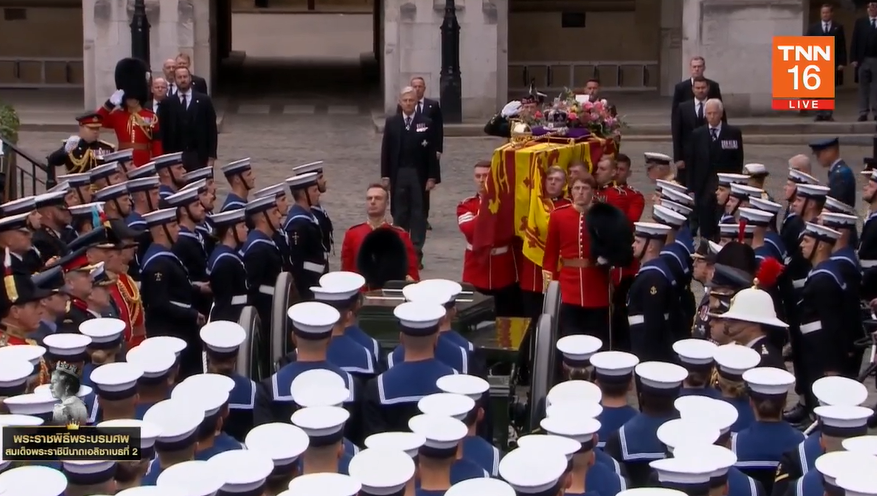 ประมวลภาพขบวนอัญเชิญหีบพระบรมศพ ควีนเอลิซาเบธที่ 2 สู่มหาวิหารเวสต์มินสเตอร์