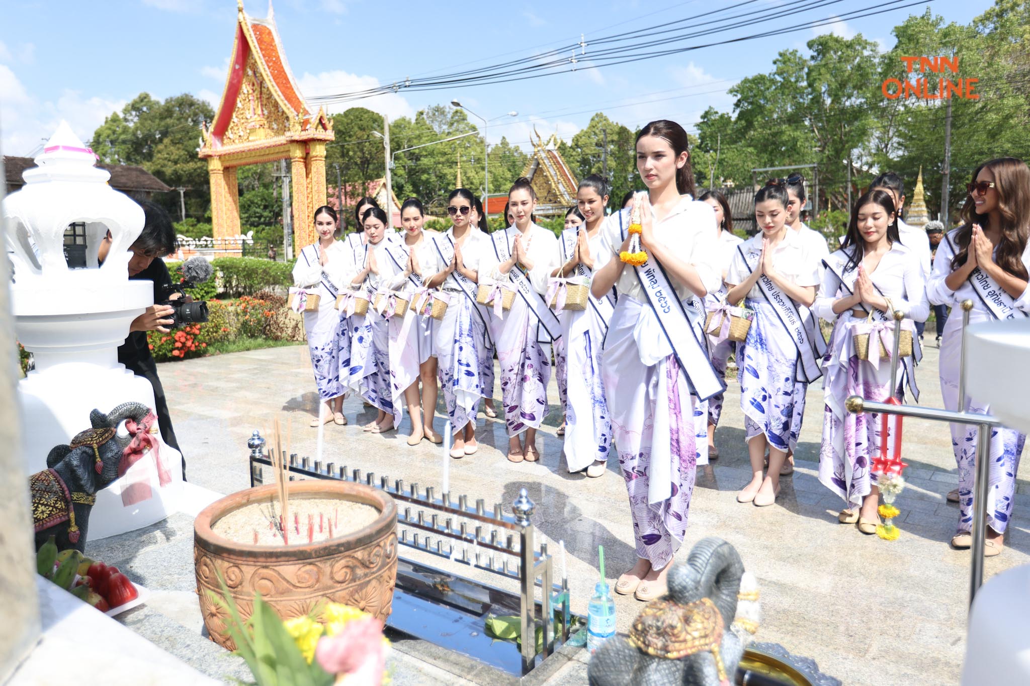 เก็บตัว นางสาวไทย 2566 เข้าวัดทำบุญ-ร่วมล่องแก่งรับหน้าร้อน 
