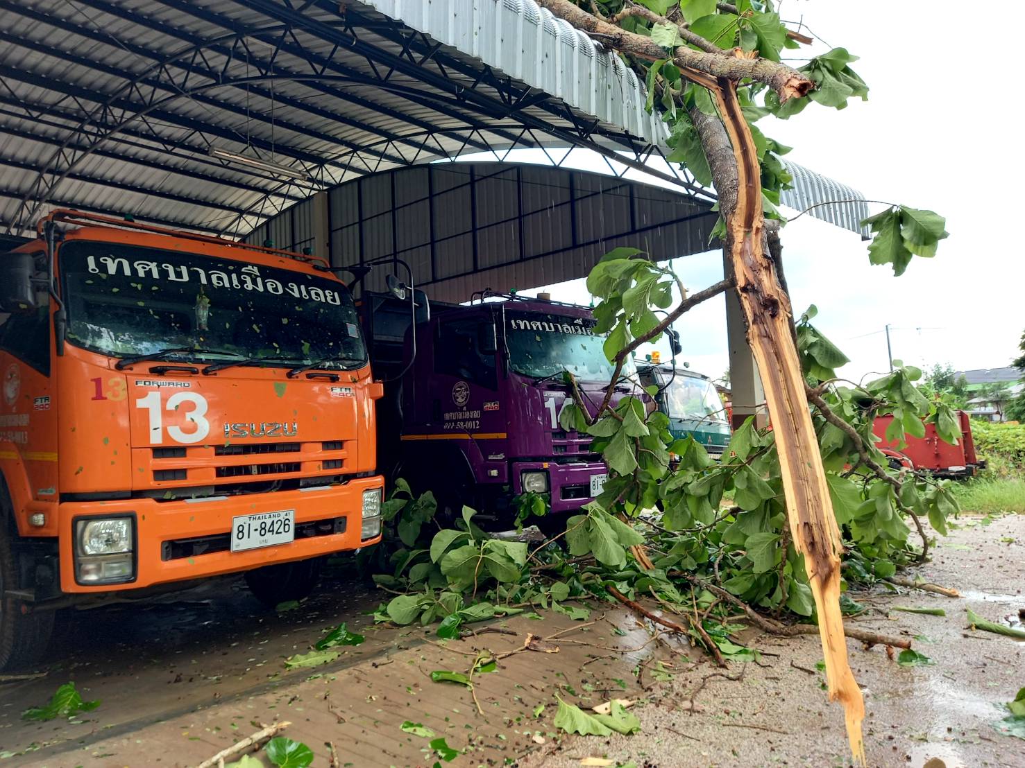 พายุพัดถล่ม จ.เลย! จวนผู้ว่าฯบ้านรือน ตลาด เสียหาย พายุพัดถล่ม จ.เลย! จวนผู้ว่าฯบ้านรือน ตลาด เสียหาย