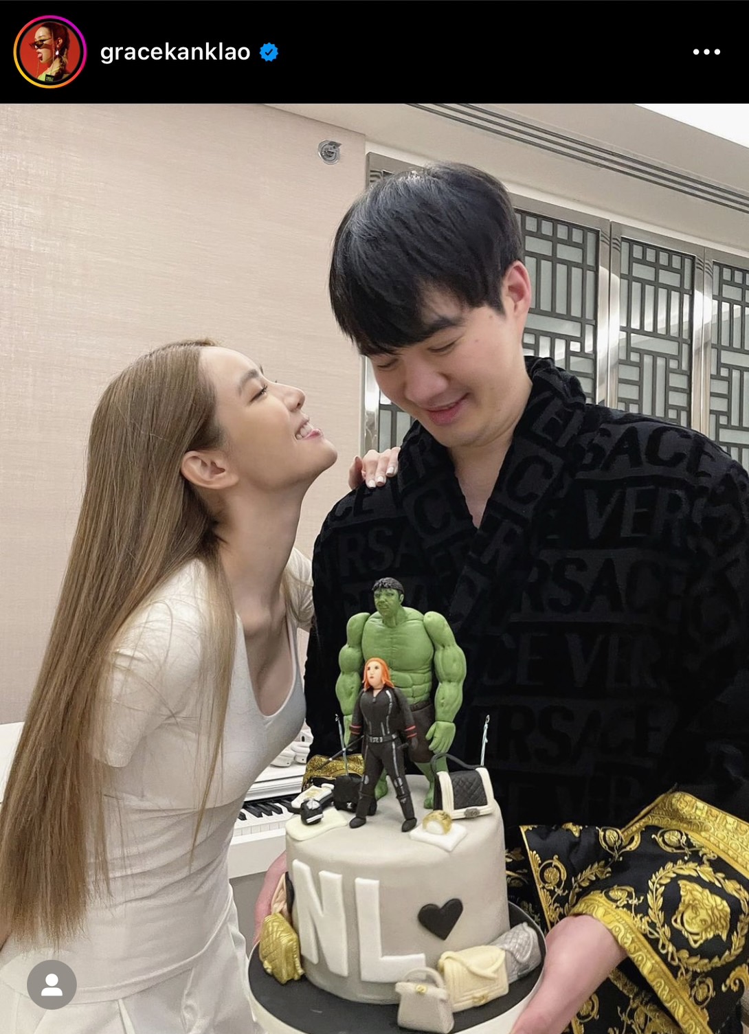 เกรซ กาญจน์เกล้า อวยพรวันเกิดแฟนหนุ่มสุดหวาน ไฮโซนิค