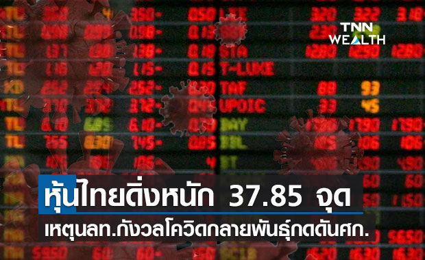 กังวลโควิดกลายพันธุ์จากแอฟริกา ฉุดหุ้นไทยดิ่งแรงกว่า 37.85 จุด 