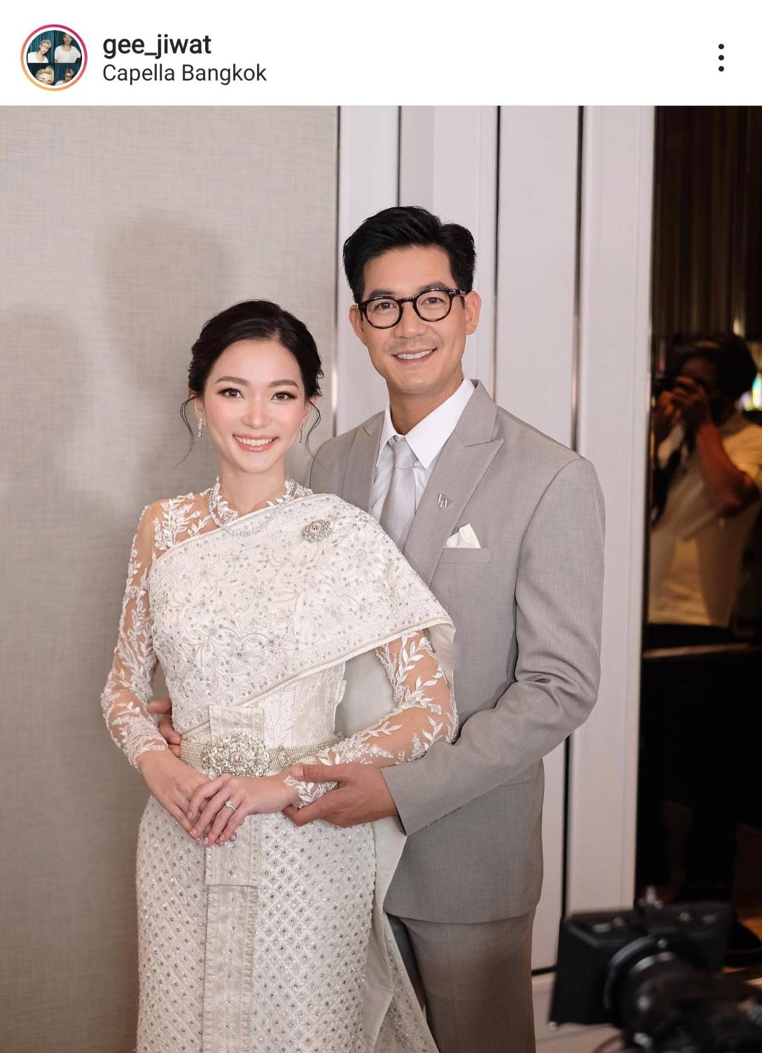 เปิดภาพ เวียร์-วิกกี้ จูงมือเข้าพิธีแต่งงาน บรรยากาศสุดอบอุ่น