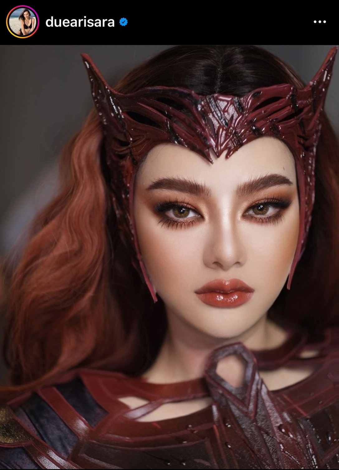 ดิว อริสรา แปลงโฉมเป็น Scarlet Witch รวมงานปาร์ตี้วันเกิด 