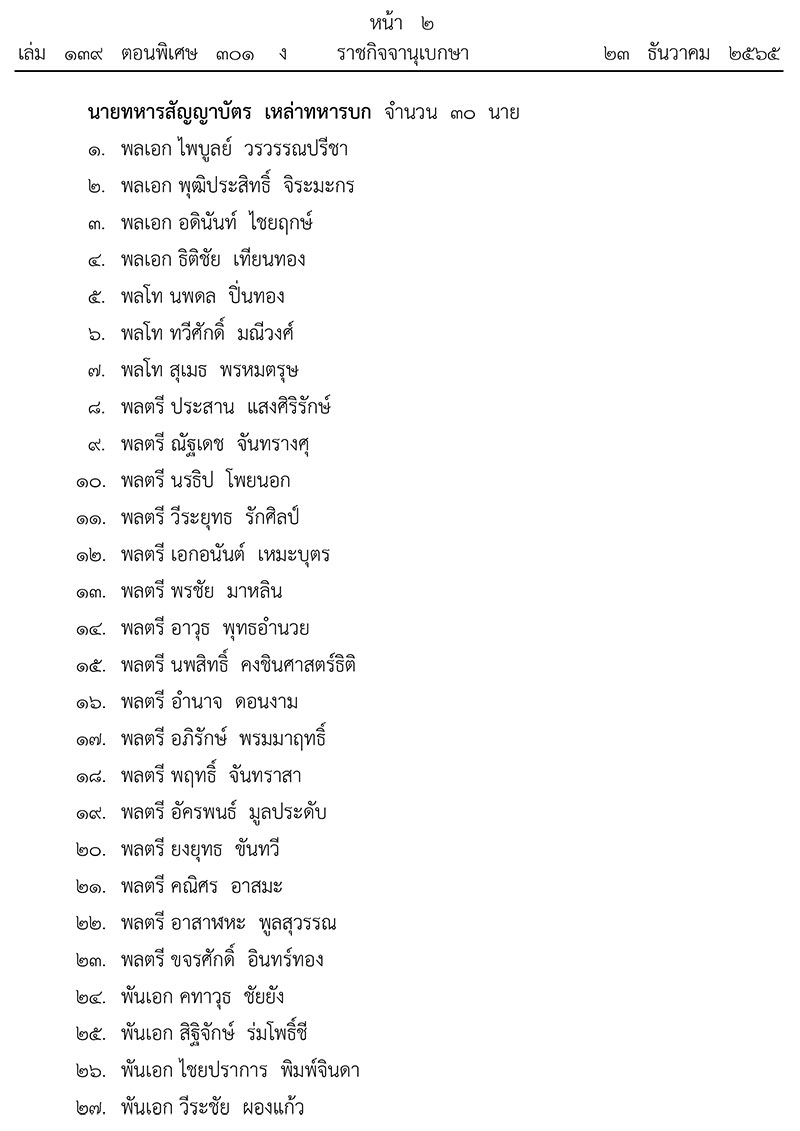 โปรดเกล้าฯแต่งตั้ง ‘นายทหาร-นายตำรวจ’ ราชองค์รักษ์ 60 นาย โปรดเกล้าฯแต่งตั้ง ‘นายทหาร-นายตำรวจ’ ราชองค์รักษ์ 60 นาย