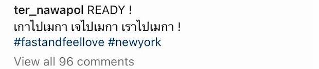 บุกนิวยอร์ก!! ‘ญาญ่า - ณัฏฐ์ - เต๋อ นวพล’ พา FAST & FEEL LOVE ชิงชัยเทศกาลหนังดัง (มีคลิป)