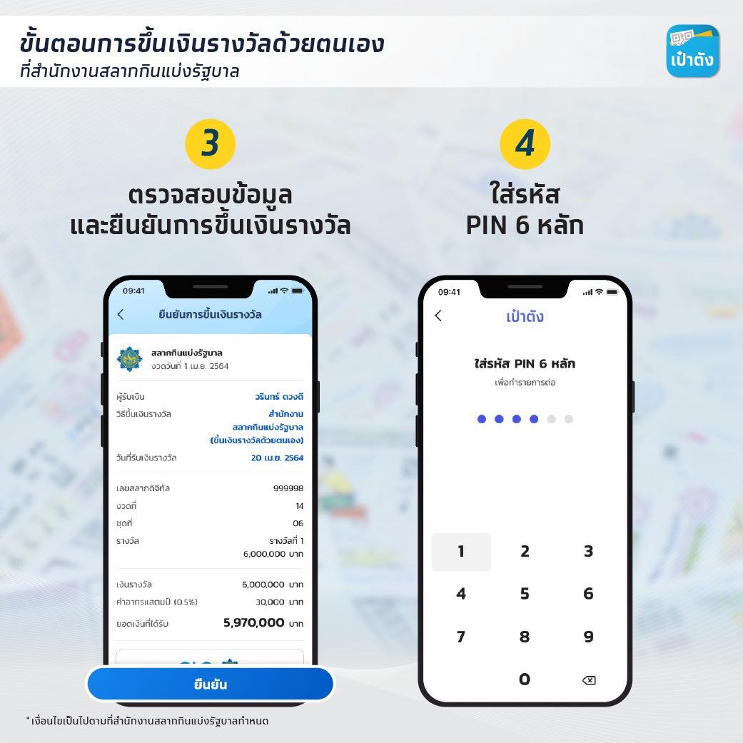 สรุปครบทุกขั้นตอน! วิธีขึ้นเงินรางวัล สลากดิจิทัล ไม่อยากพลาดต้องทำอย่างไร
