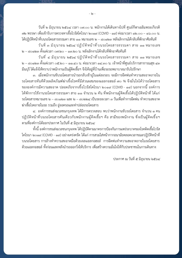 ขสมก.แจ้งด่วน! พบพนักงานติดเชื้อโควิดเพิ่ม 4 ราย