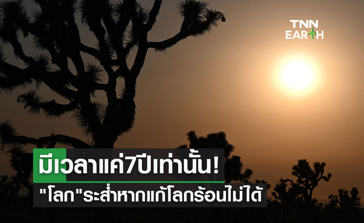 มีเวลาแค่ 7 ปีเท่านั้น! เตือน "โลก" ระส่ำแน่ หากแก้วิกฤตโลกร้อนไม่ได้