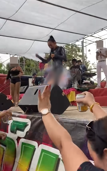 เมรัย ไหทองคำ ยืนยันไม่ได้รับบาดเจ็บ หลังโดนบั้งไฟพุ่งใส่ขา