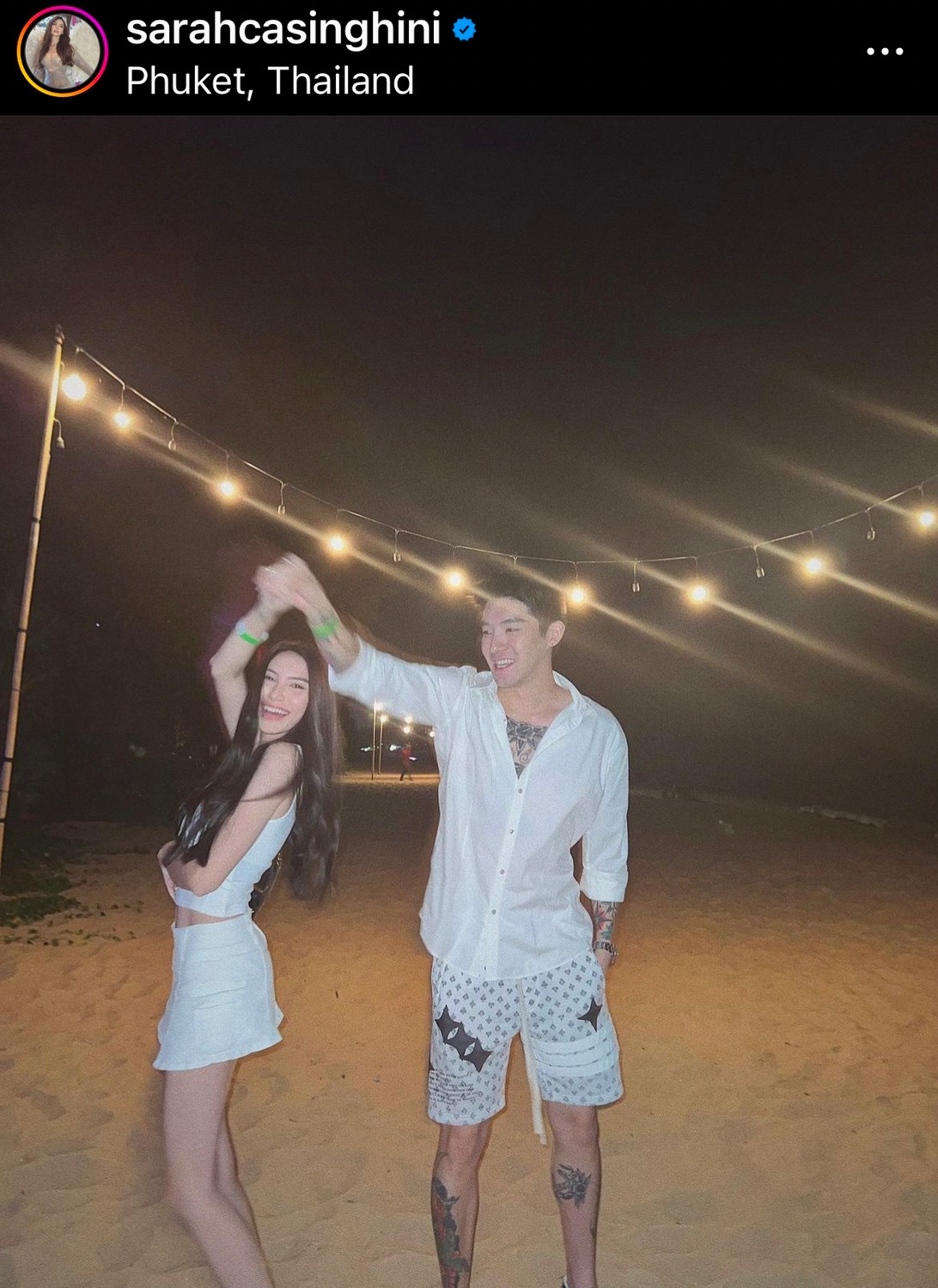 ซาร่า คาซิงกินี แชร์ภาพคู่ แดริล ยัง พร้อมข้อความส่งกำลังใจ