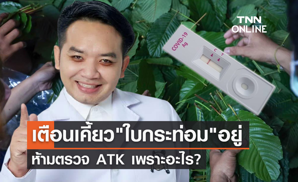 เพราะอะไร? หมอแล็บแพนด้าเตือนห้ามเคี้ยว "ใบกระท่อม" ก่อนตรวจ ATK 