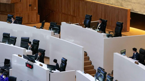 โหวตงบฯ 67 ไม่พลิกโผ สส.รัฐบาลตบเท้าลงมติท่วมท้น โหวตงบฯ 67 ไม่พลิกโผ สส.รัฐบาลตบเท้าลงมติท่วมท้น