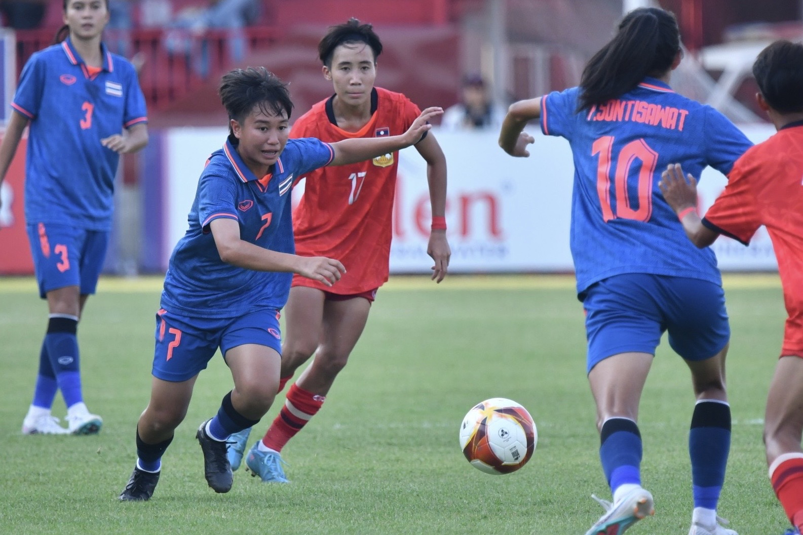ผลฟุตบอลหญิง ซีเกมส์ 2023 รอบแบ่งกลุ่ม นัดที่สอง ไทย พบ ลาว