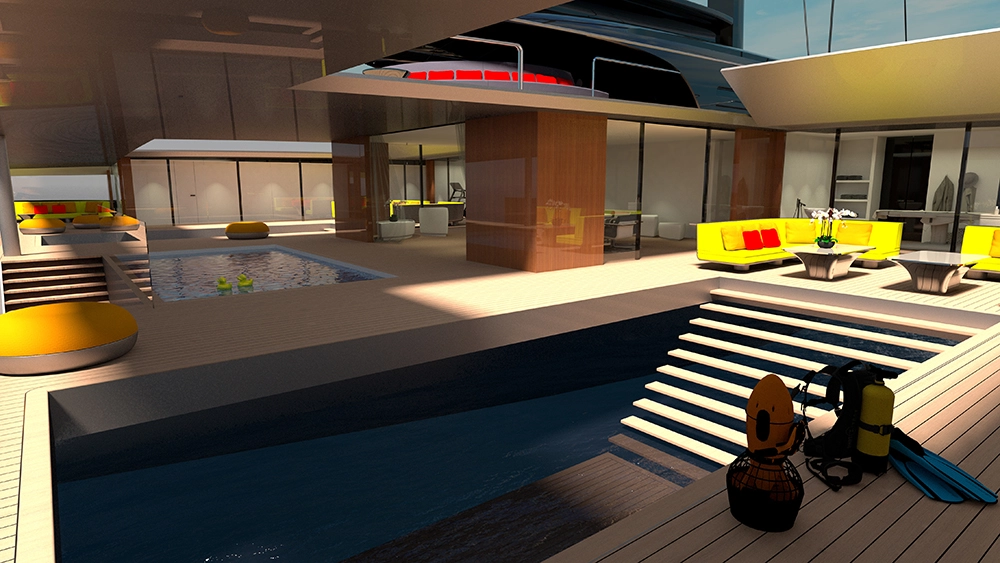 ใหญ่และหรู ! ต้นแบบเรือยอช์ตยักษ์ 40 เมตร แล่นฉิวแบบไร้มลพิษ