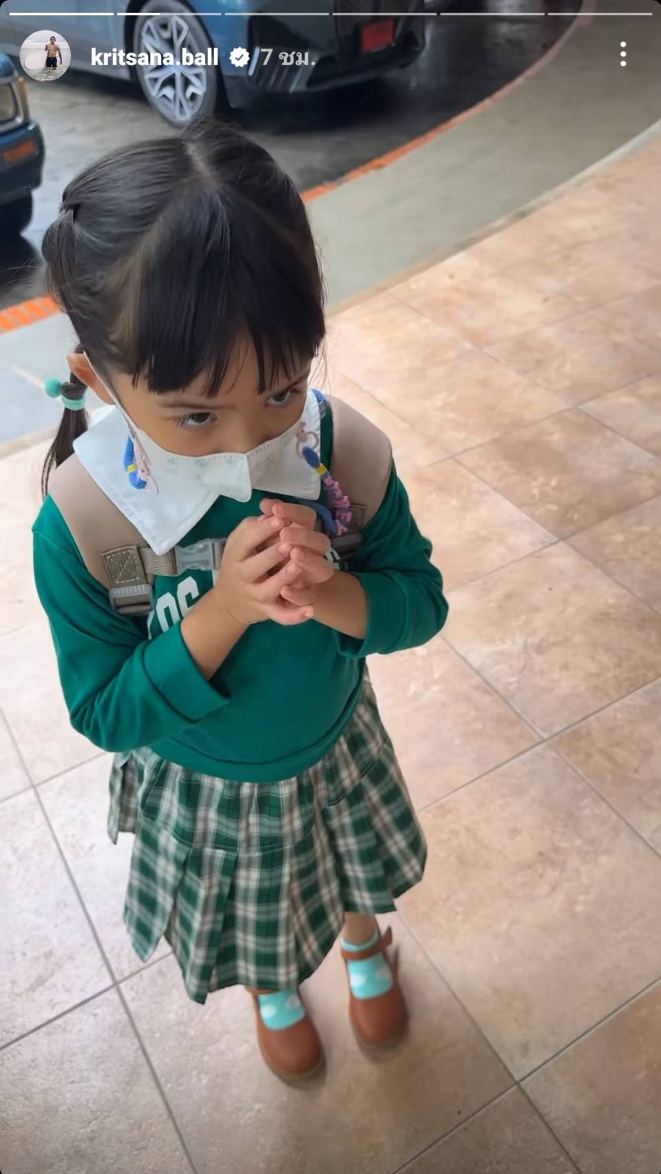 บอล กฤษณะ โพสต์คลิปส่งลูกเข้าโรงเรียนหลัง อุ้ม ลักขณา ประกาศแยกทาง 