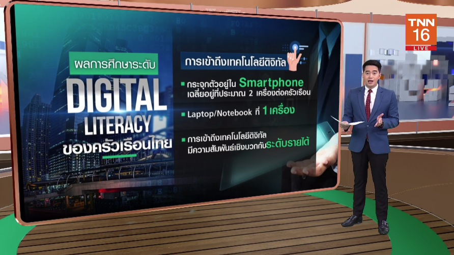 เปิดปัจจัยบ่งชี้ 'ทักษะความรู้ด้านดิจิทัลไทย' ช้ากว่ากว่าประเทศเอเชีย