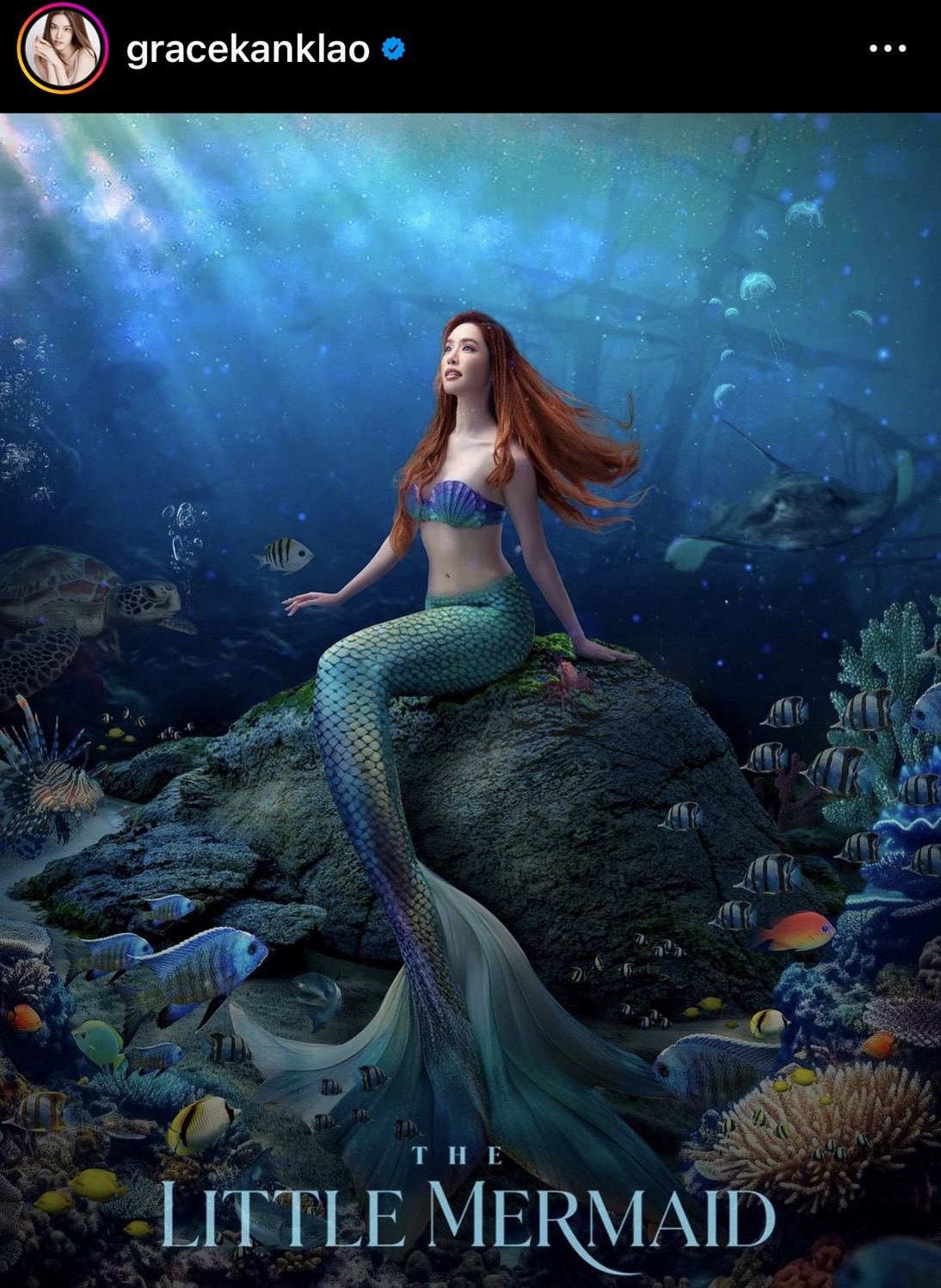เปิดภาพคนดัง แปลงโฉมสวยสดใส เป็น The Little Mermaid 