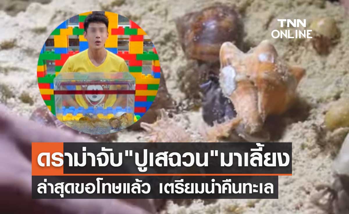 ดราม่าร้อนยูทูบเบอร์ดังจับ "ปูเสฉวน" 15 ตัวมาเลี้ยง ล่าสุดโพสต์คลิปขอโทษแล้ว!