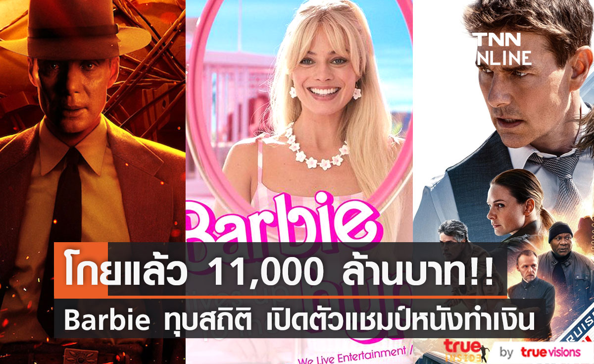 Barbie แรงได้โล่!! โกยแล้วกว่า 11,000 ล้านบาท เปิดตัวแชมป์หนังทำเงิน