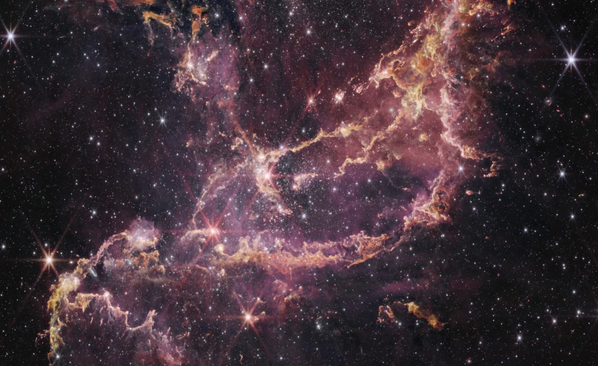 กล้องโทรทรรศน์อวกาศเจมส์ เวบบ์จับภาพการก่อตัวของดาวฤกษ์ในยุคแรกเริ่ม กล้องโทรทรรศน์อวกาศเจมส์ เวบบ์จับภาพการก่อตัวของดาวฤกษ์ในยุคแรกเริ่ม