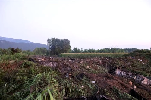 เครื่องบินขนส่งยูเครนตกในกรีซ เสียงระเบิดดังสนั่นไฟลุกท่วม!