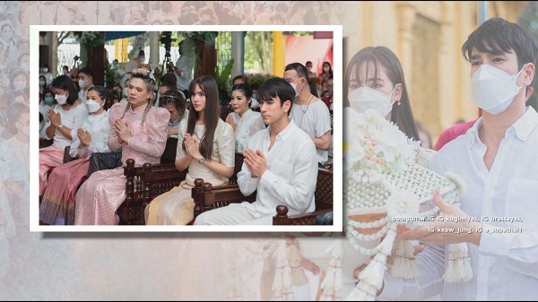 “ณเดชน์ - ญาญ่า” ร่วมงานบุญทอดกฐิน ณ วัดหนองรี จังหวัดฉะเชิงเทรา   (มีคลิป)