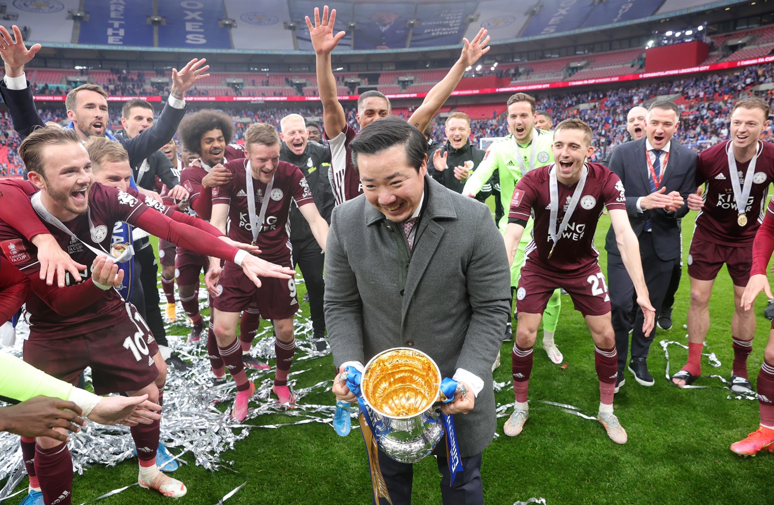 ประมวลภาพค่ำคืนแห่งความสุข 'เลสเตอร์ ซิตี้' เจ้าของบัลลังก์เอฟเอคัพปีนี้