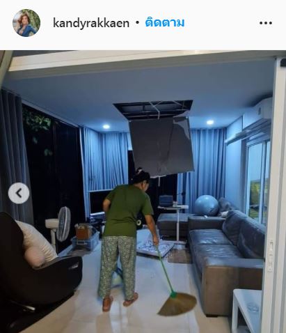 โกรธสุด!! แคนดี้ รากแก่น ฟาดผู้รับเหมา หลังฝ้าถล่มโคมไฟแตก