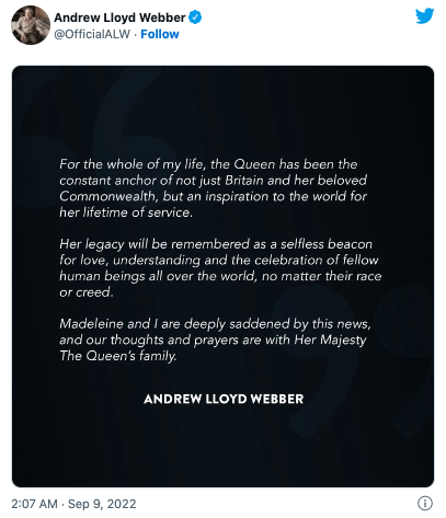  “Dame Helen Mirren” นำทัพคนบันเทิงโลกถวายอาลัย “ควีนเอลิซาเบธที่ 2”