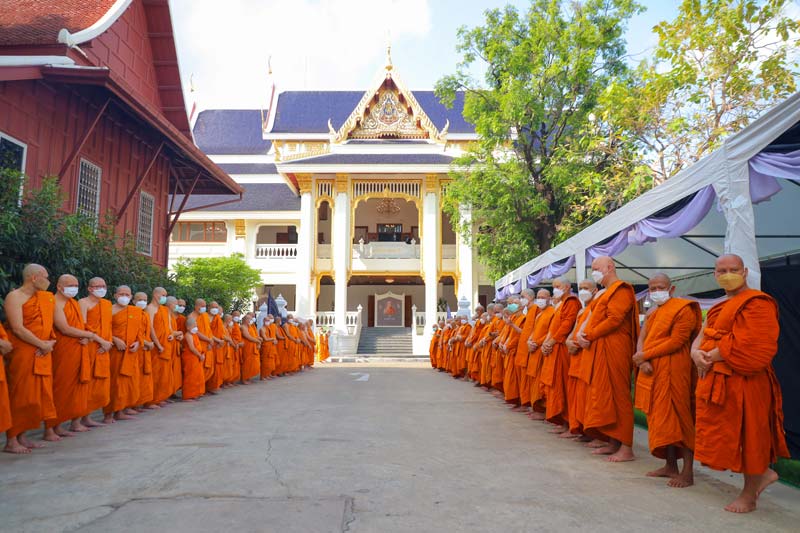 เปิดภาพบรรยากาศเคลื่อนสรีระ สมเด็จพระวันรัต วัดบวรนิเวศราชวรวิหาร