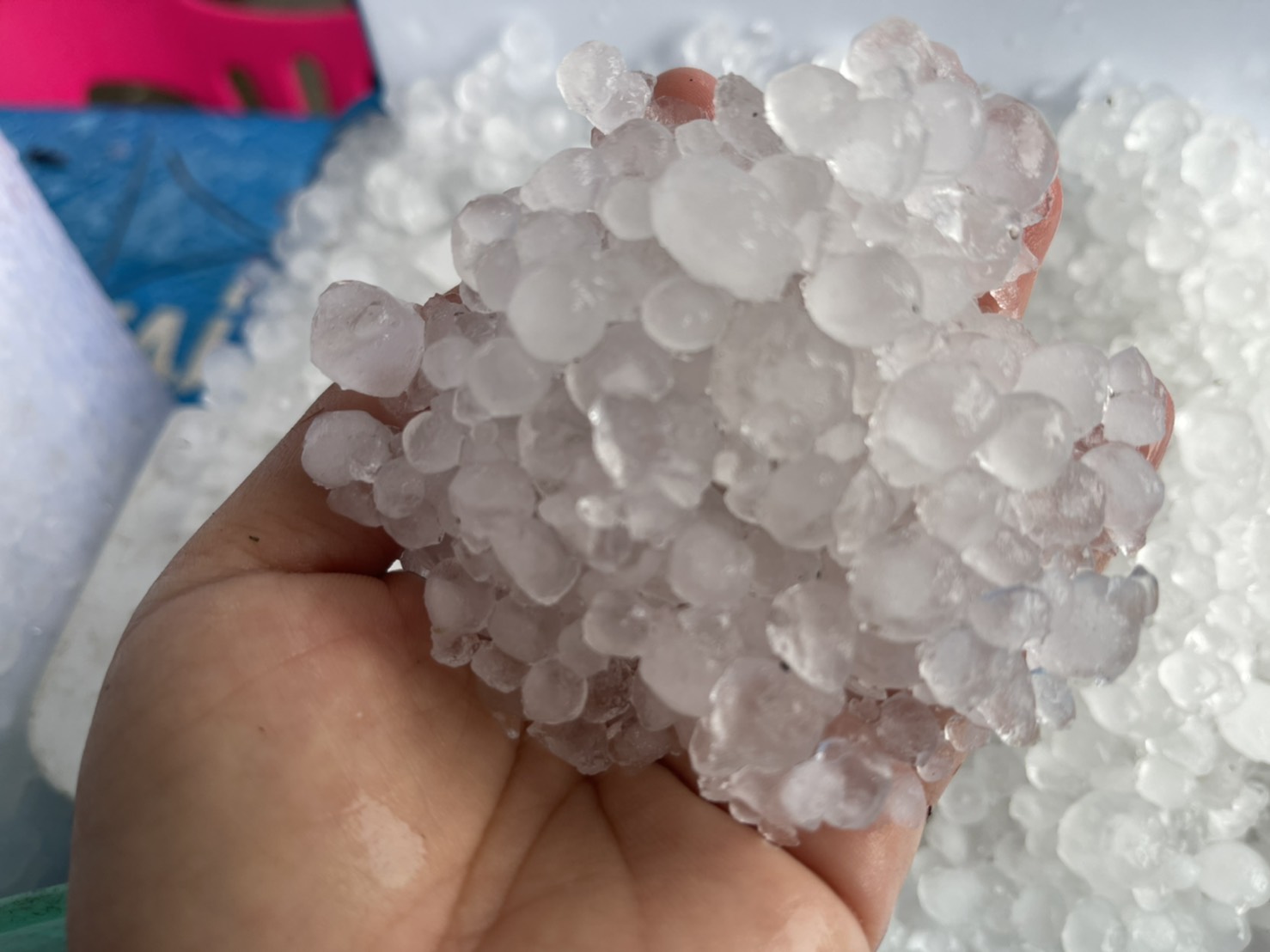 ขาวโพลน! พายุลูกเห็บตกบนยอดภูกระดึง ขาวโพลน! พายุลูกเห็บตกบนยอดภูกระดึง