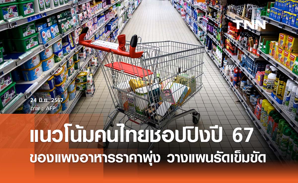 แนวโน้มพฤติกรรมชอปปิงปี 2567 ของขึ้นราคา! คนไทยวางแผนลดค่าใช้จ่ายไม่จำเป็น 