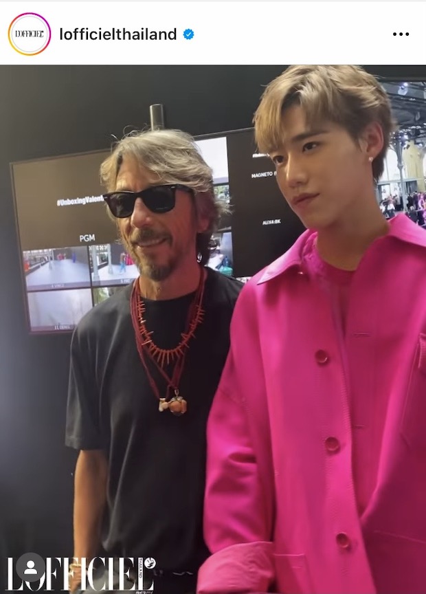 ‘พีพี กฤษฏ์’ กระทบไหล่ ‘บรู๊คลิน เบ็คแฮม’ & ‘แอชลีย์ พาร์ค’ ที่ปารีสแฟชั่นวีค